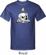 Mens Yoga Tee At Peace Buddha Tall T-shirt
