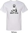 Mens Yoga Tee At Peace Buddha Tall T-shirt