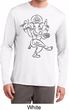 Mens Yoga Tee Black Sketch Ganesha Dry Wicking Long Sleeve