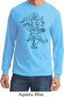 Mens Yoga Tee Black Sketch Ganesha Long Sleeve