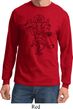 Mens Yoga Tee Black Sketch Ganesha Long Sleeve