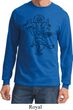 Mens Yoga Tee Black Sketch Ganesha Long Sleeve
