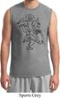Mens Yoga Tee Black Sketch Ganesha Muscle Shirt