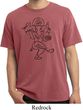Mens Yoga Tee Black Sketch Ganesha Pigment Dyed T-shirt