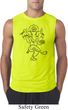 Mens Yoga Tee Black Sketch Ganesha Sleeveless Shirt