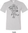 Mens Yoga Tee Black Sketch Ganesha Tall T-shirt
