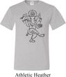 Mens Yoga Tee Black Sketch Ganesha Tall T-shirt