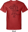 Mens Yoga Tee Black Sketch Ganesha Tall T-shirt