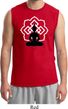 Mens Yoga Tee Buddha Lotus Pose Muscle Shirt