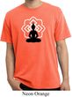 Mens Yoga Tee Buddha Lotus Pose Pigment Dyed T-shirt