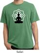 Mens Yoga Tee Buddha Lotus Pose Pigment Dyed T-shirt