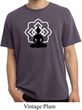 Mens Yoga Tee Buddha Lotus Pose Pigment Dyed T-shirt