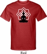 Mens Yoga Tee Buddha Lotus Pose Tall Shirt