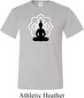 Mens Yoga Tee Buddha Lotus Pose Tall Shirt