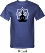 Mens Yoga Tee Buddha Lotus Pose Tall Shirt