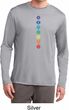 Mens Yoga Tee Diamond Chakras Dry Wicking Long Sleeve