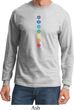 Mens Yoga Tee Diamond Chakras Long Sleeve