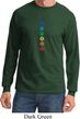 Mens Yoga Tee Diamond Chakras Long Sleeve