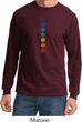 Mens Yoga Tee Diamond Chakras Long Sleeve