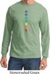 Mens Yoga Tee Diamond Chakras Long Sleeve
