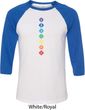 Mens Yoga Tee Diamond Chakras Raglan Shirt