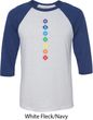 Mens Yoga Tee Diamond Chakras Raglan Shirt