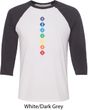 Mens Yoga Tee Diamond Chakras Raglan Shirt