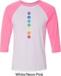 Mens Yoga Tee Diamond Chakras Raglan Shirt