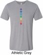 Mens Yoga Tee Diamond Chakras Tri Blend T-shirt