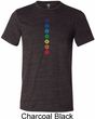 Mens Yoga Tee Diamond Chakras Tri Blend T-shirt