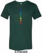 Mens Yoga Tee Diamond Chakras Tri Blend T-shirt