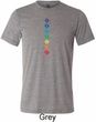 Mens Yoga Tee Diamond Chakras Tri Blend T-shirt