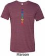 Mens Yoga Tee Diamond Chakras Tri Blend T-shirt