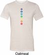 Mens Yoga Tee Diamond Chakras Tri Blend T-shirt