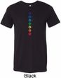 Mens Yoga Tee Diamond Chakras Tri Blend T-shirt