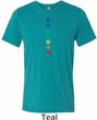 Mens Yoga Tee Diamond Chakras Tri Blend T-shirt