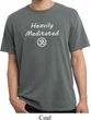 Mens Yoga Tee Heavily Meditated with OM Pigment Dyed T-shirt