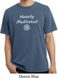 Mens Yoga Tee Heavily Meditated with OM Pigment Dyed T-shirt