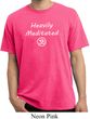 Mens Yoga Tee Heavily Meditated with OM Pigment Dyed T-shirt