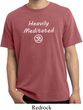 Mens Yoga Tee Heavily Meditated with OM Pigment Dyed T-shirt