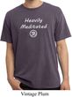 Mens Yoga Tee Heavily Meditated with OM Pigment Dyed T-shirt
