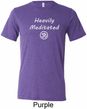 Mens Yoga Tee Heavily Meditated with OM Tri Blend Tee