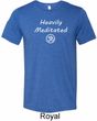 Mens Yoga Tee Heavily Meditated with OM Tri Blend Tee