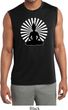 Mens Yoga Tee Meditating Buddha Dry Wicking Sleeveless Shirt