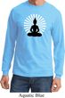 Mens Yoga Tee Meditating Buddha Long Sleeve