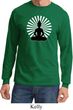 Mens Yoga Tee Meditating Buddha Long Sleeve