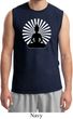 Mens Yoga Tee Meditating Buddha Muscle Shirt