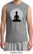 Mens Yoga Tee Meditating Buddha Muscle Shirt