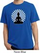 Mens Yoga Tee Meditating Buddha Pigment Dyed T-shirt