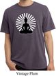 Mens Yoga Tee Meditating Buddha Pigment Dyed T-shirt
